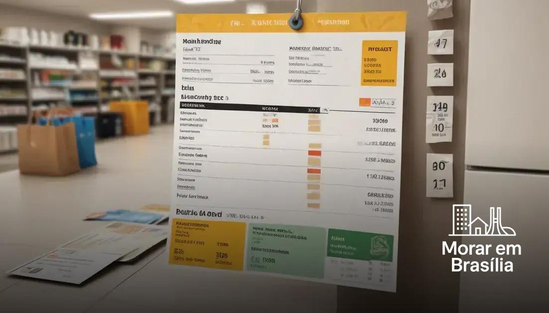 Custos médios de moradia e despesas no dia a dia