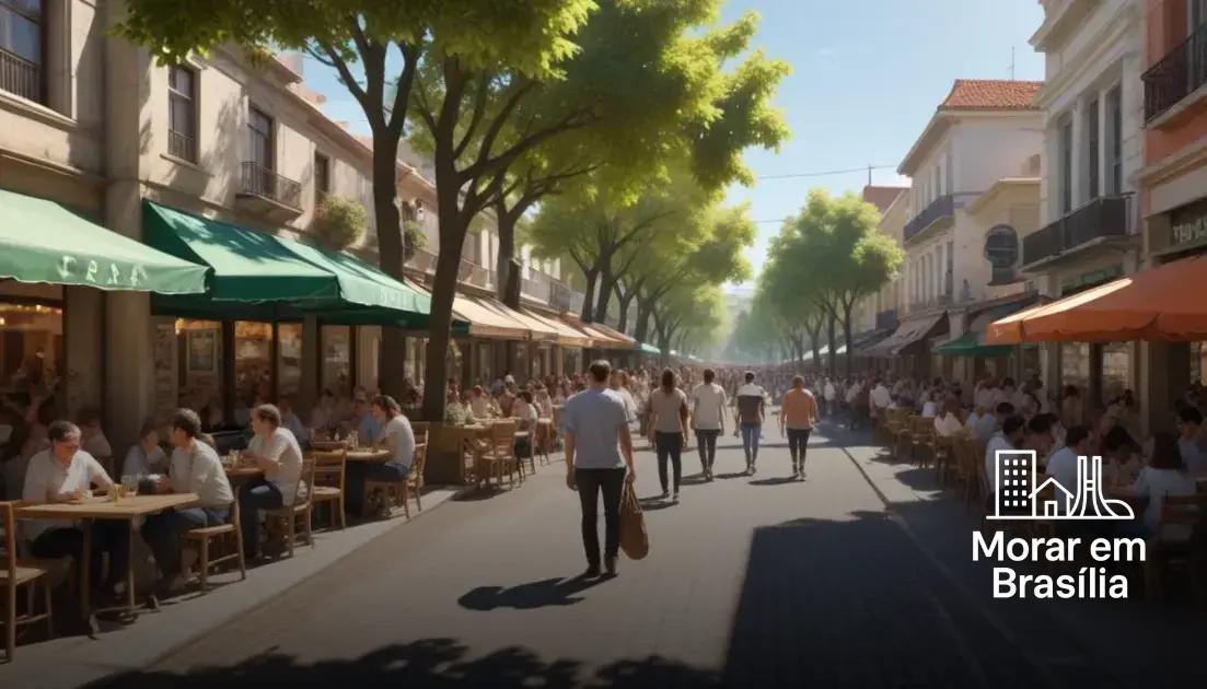 Opções de lazer, comércio e serviços